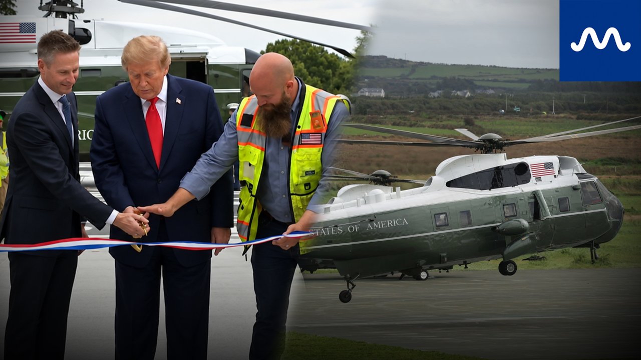 Trump Opens New White House Helipad - Then Takes Off In Marine One