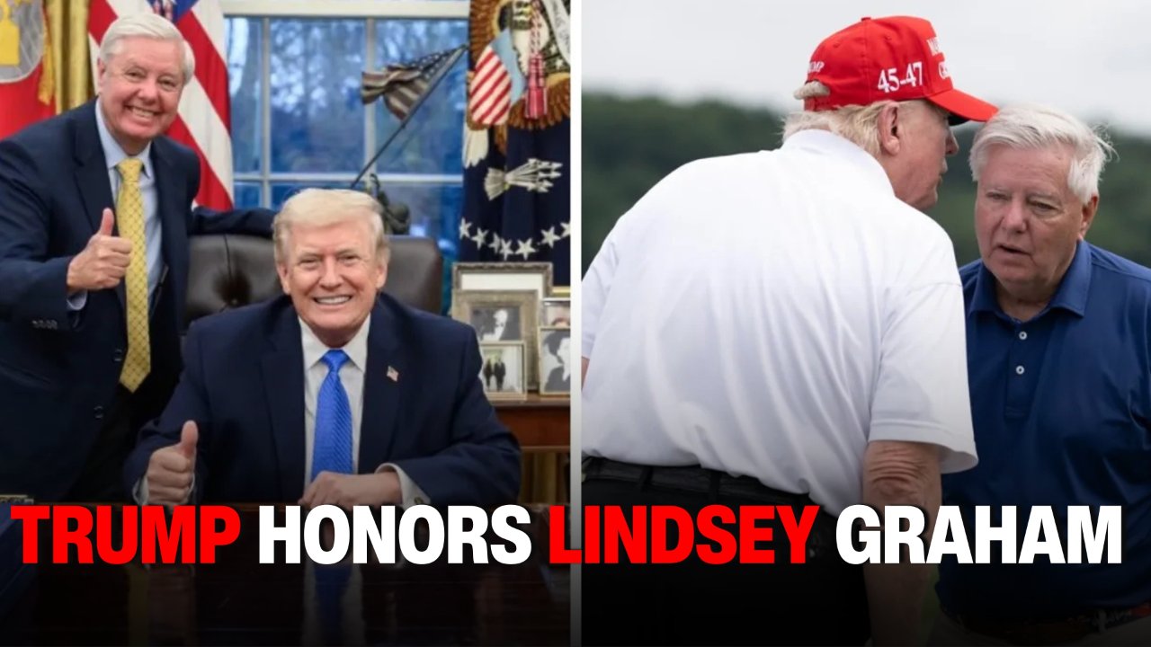 Trump Shares Funny Story About Lindsey Graham During Eulogy