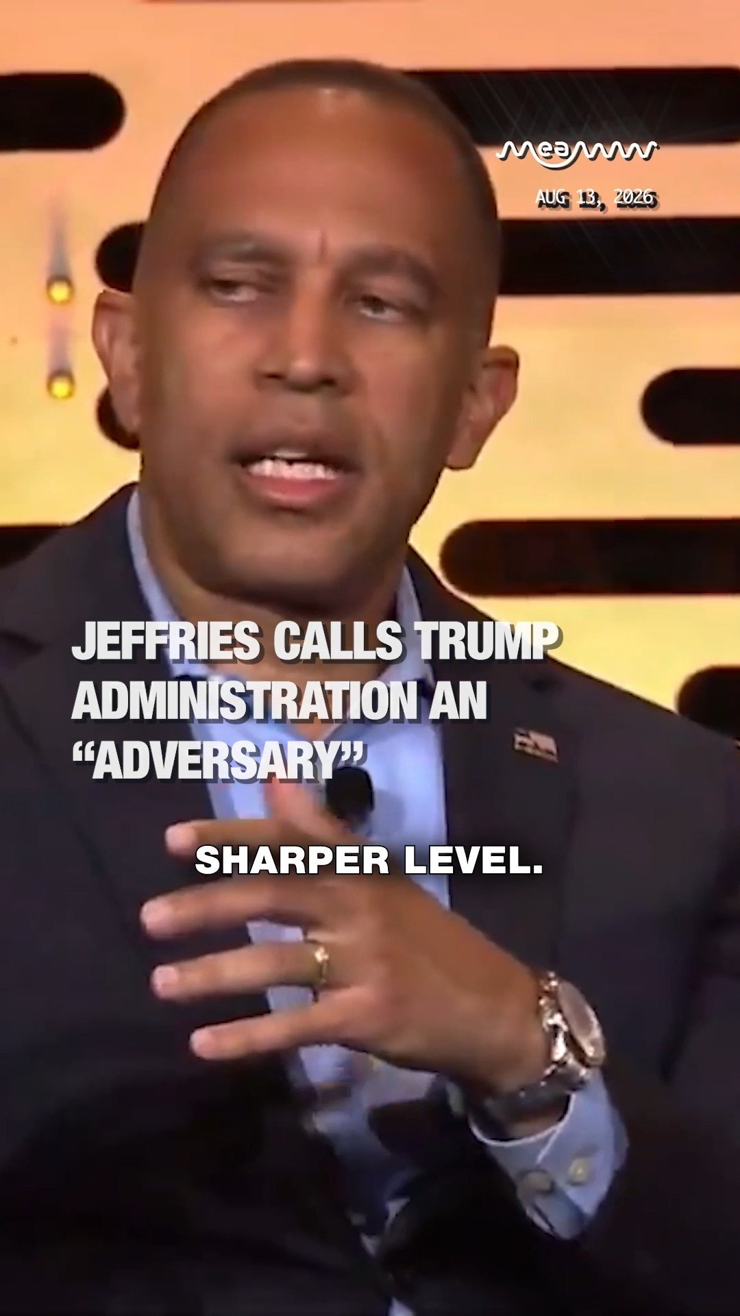 Jeffries Calls Trump Administration an “Adversary”
