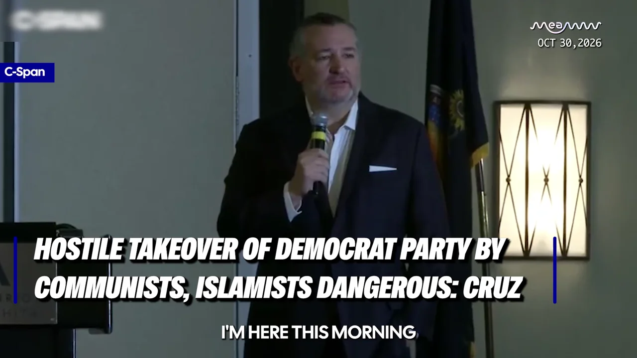 Hostile takeover of democrat party by Communists, Islamists is dangerous, scary: Ted Cruz at Kansas