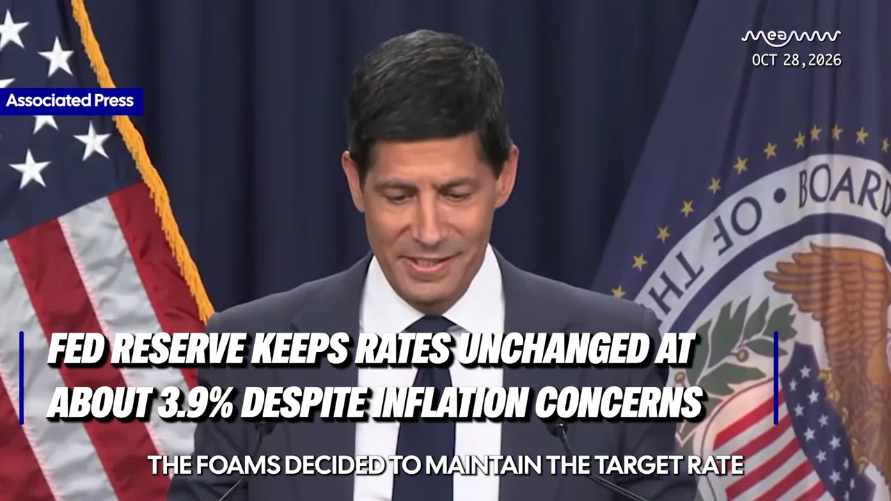 Fed Reserve keeps rates unchanged at about 3.9%; Kevin Warsh predicts better economic growth