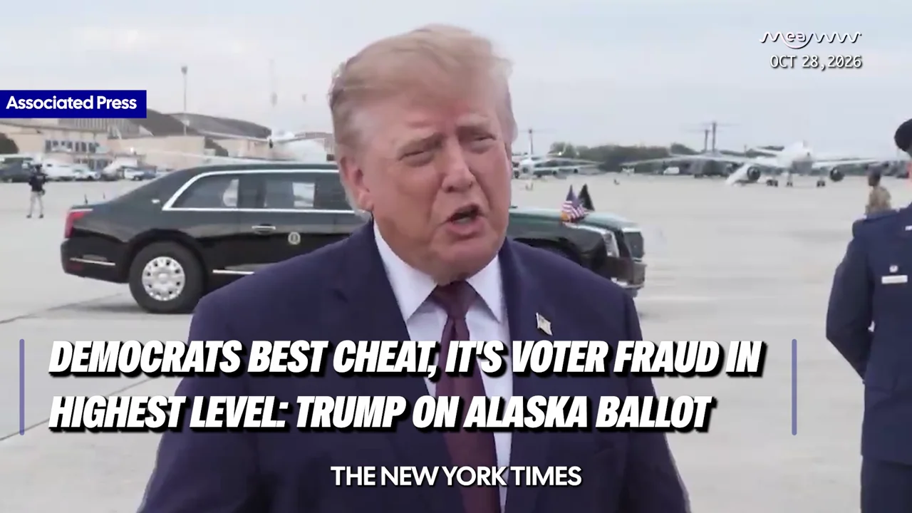 Democrats best cheat, it's voter fraud in highest level: Trump on Alaska’s Midterm Ballot