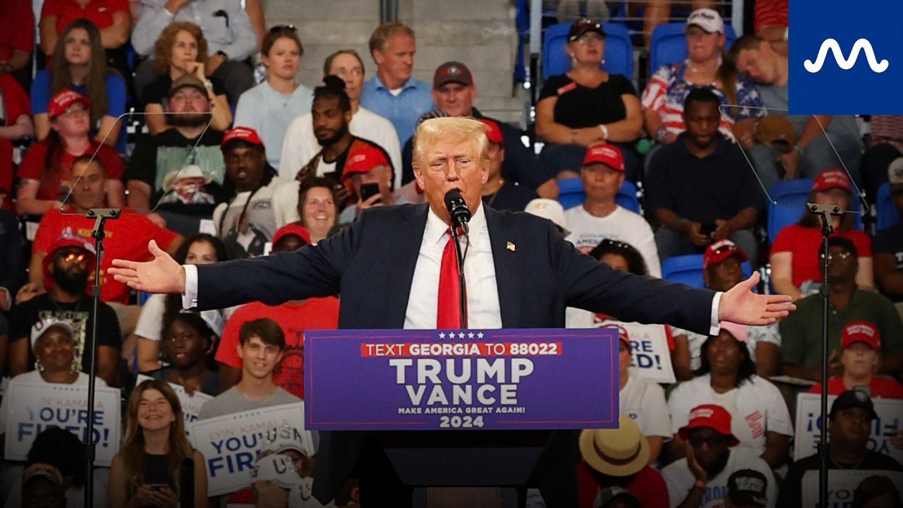Protesters disrupt rally in Georgia, Trump says 'they're paid, their parents will smack them for it’