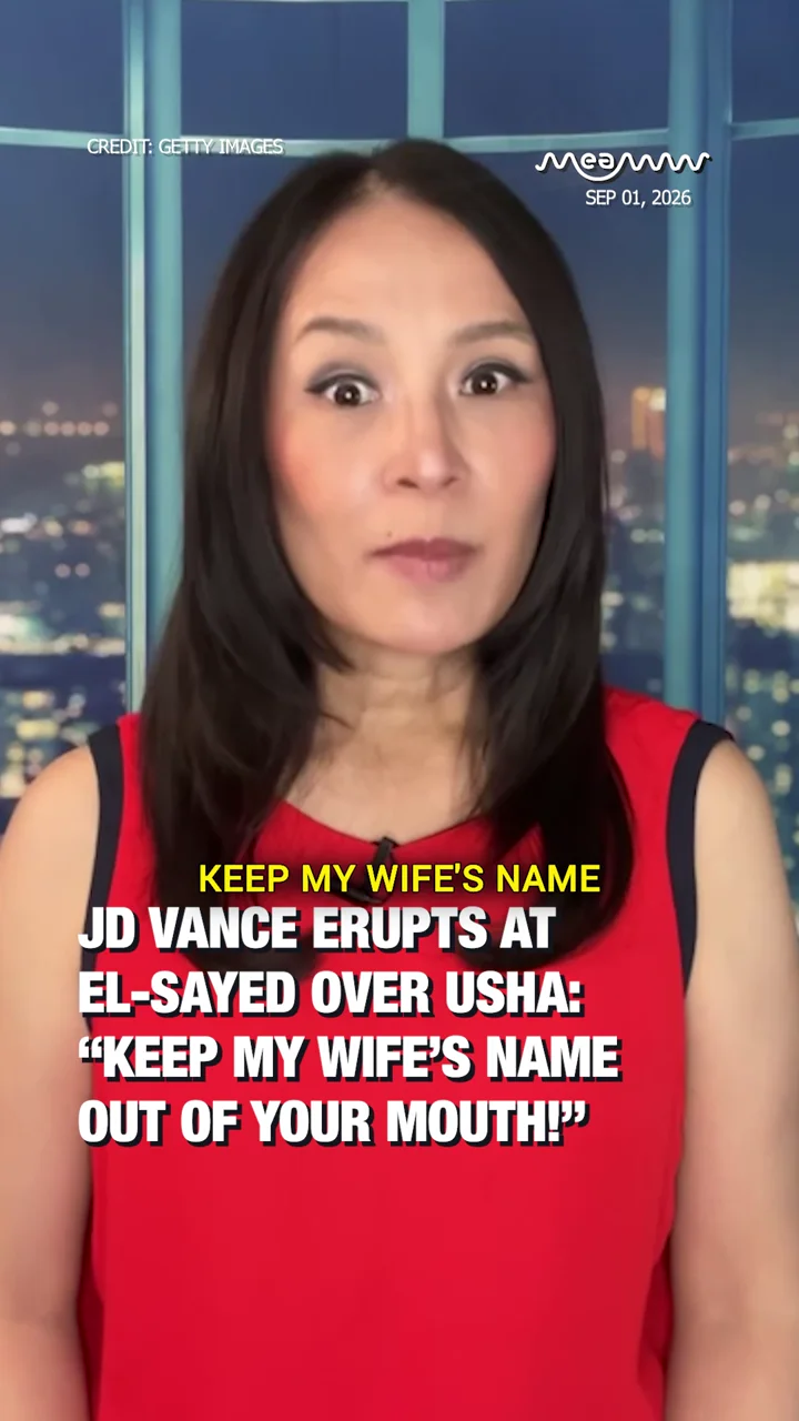 JD Vance Erupts at El-Sayed Over Usha: “Keep My Wife’s Name Out of Your Mouth!”