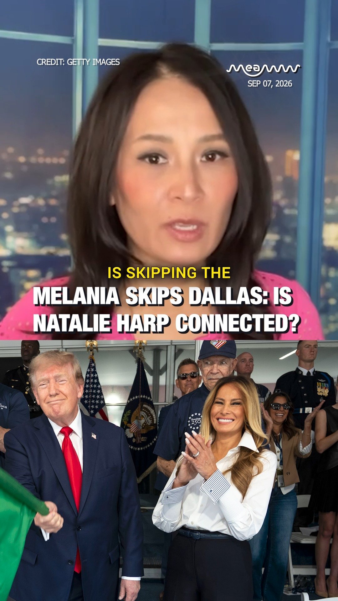 Melania Skips Dallas: Is Natalie Harp Connected?