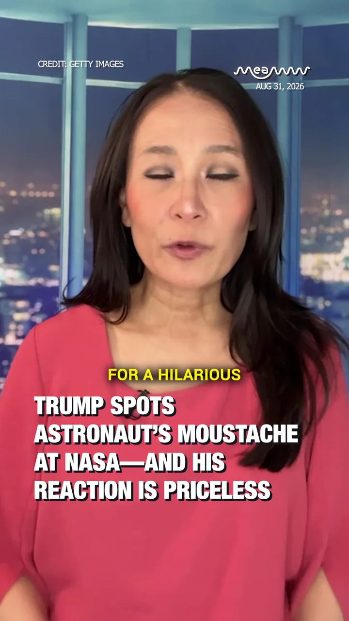 Trump Spots Astronaut’s Moustache at NASA—And His Reaction Is Priceless