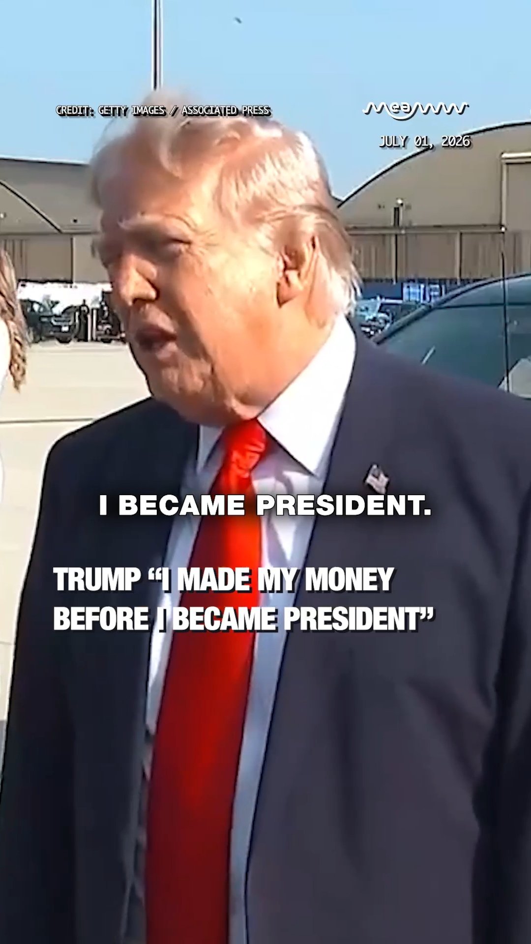 Trump “I Made My Money Before I Became President”