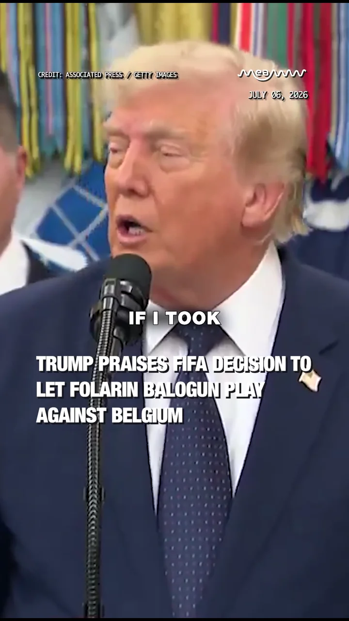 Trump Compares Folarin Balogun to Lionel Messi & Praises FIFA Rescinding Red Card Ban