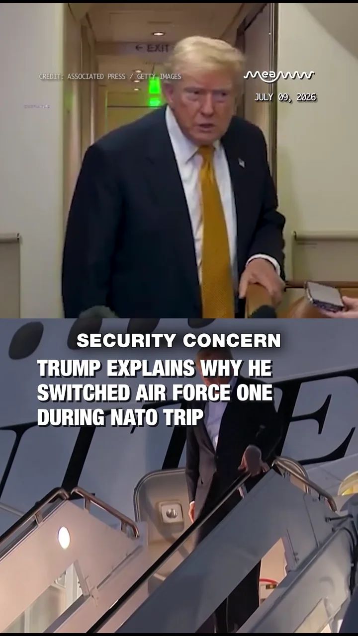 Trump Explains Why He Switched Air Force One Aircraft on Return From NATO Summit
