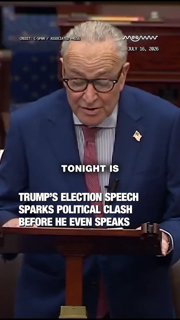 Trump’s Election Speech Sparks Political Clash Before He Even Speaks