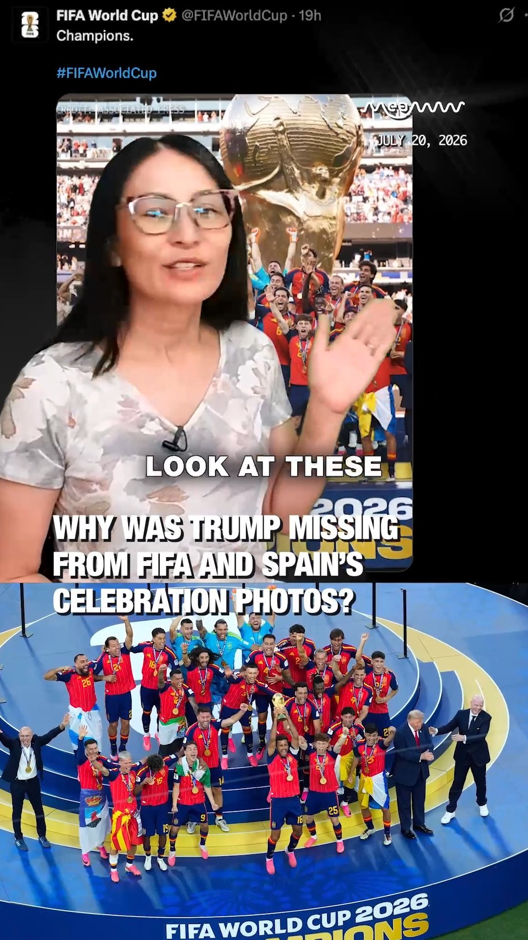 Why FIFA and Team Spain Cropped Donald Trump Out of World Cup Celebration Photos.