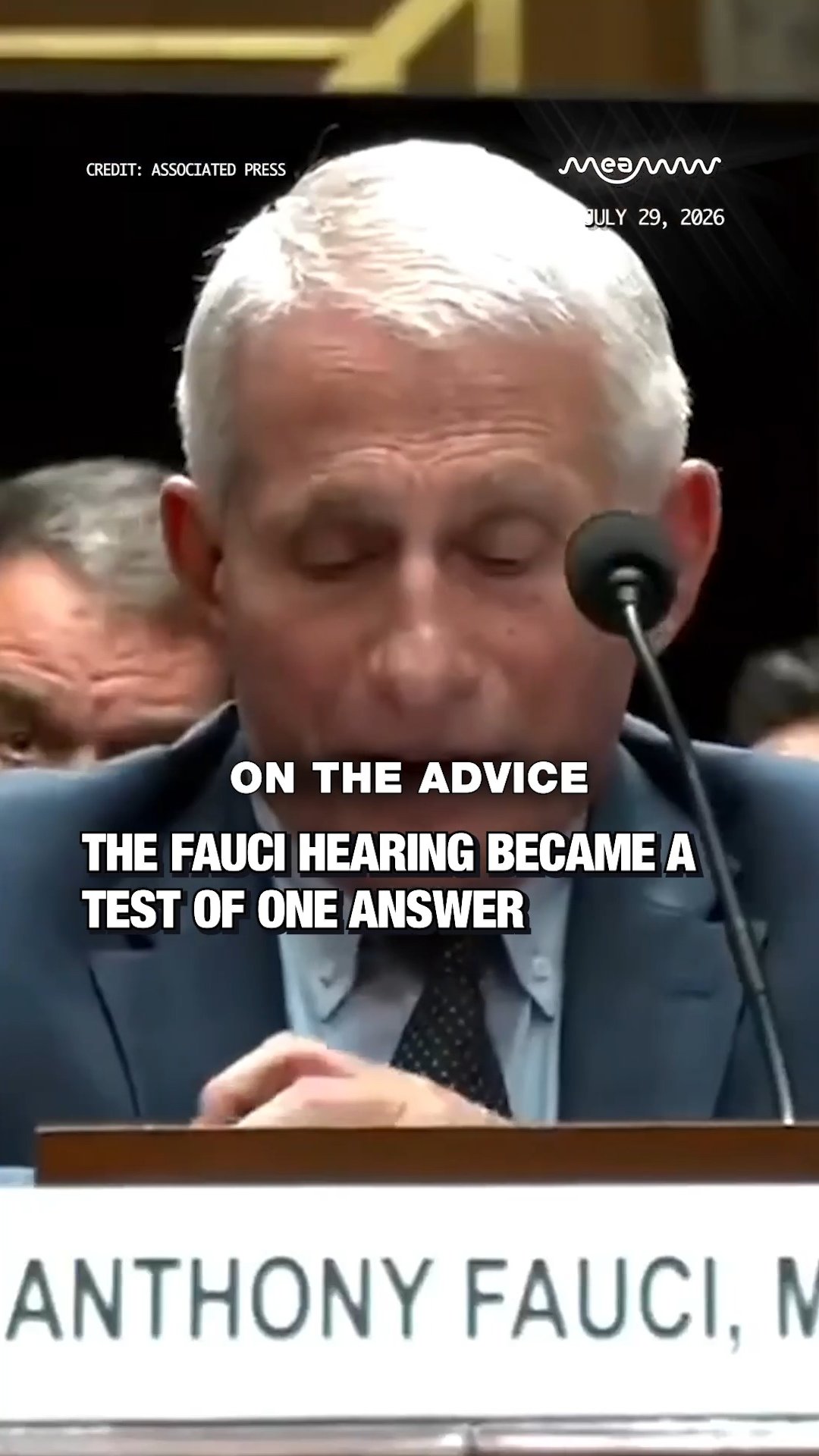 The Fauci Hearing Became a Test of One Answer