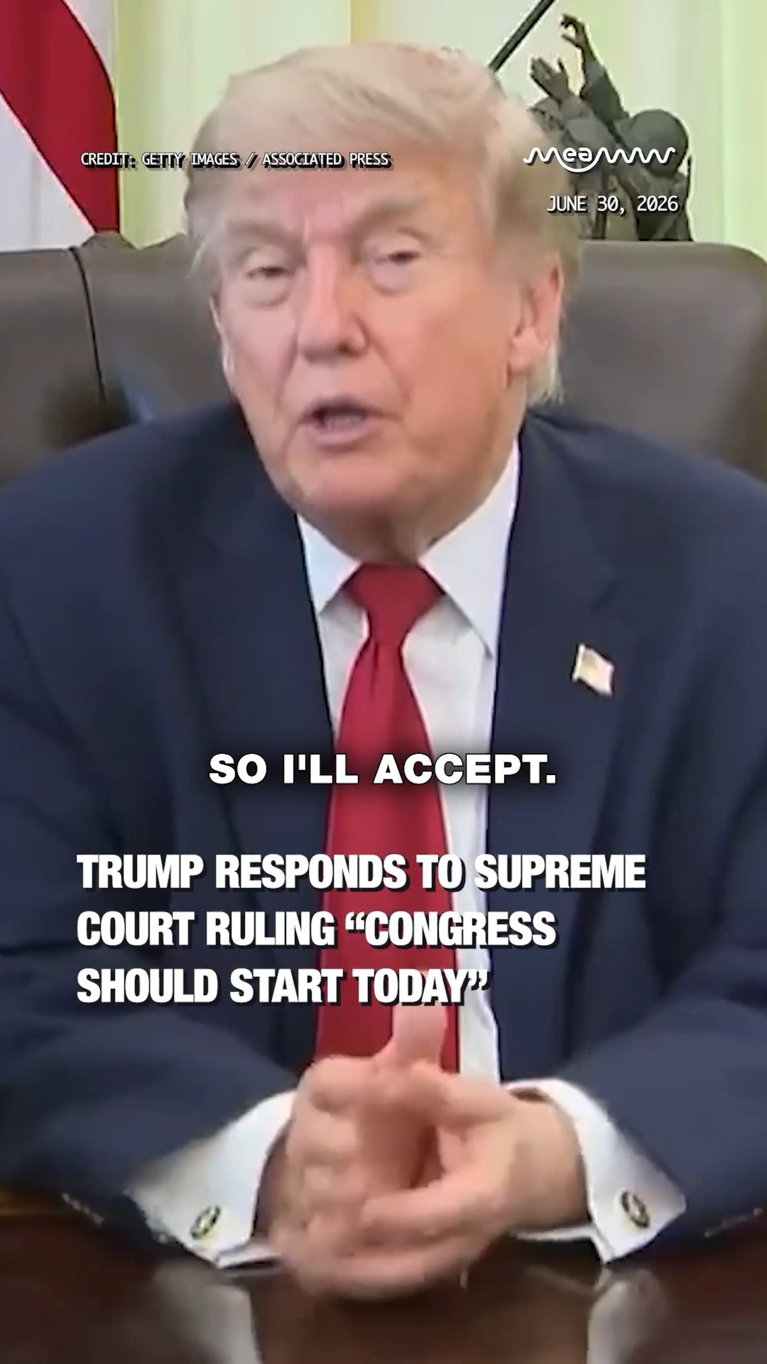 President Donald Trump Demands Congress Pass Legislation to End Birthright Citizenship After SCOTUS Ruling