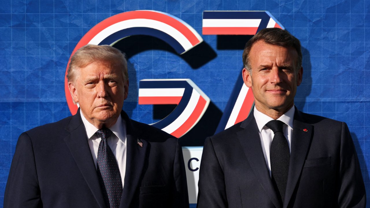 WATCH: Trump Receives Warm Welcome from Emmanuel Macron and Brigitte Macron at G7 Summit