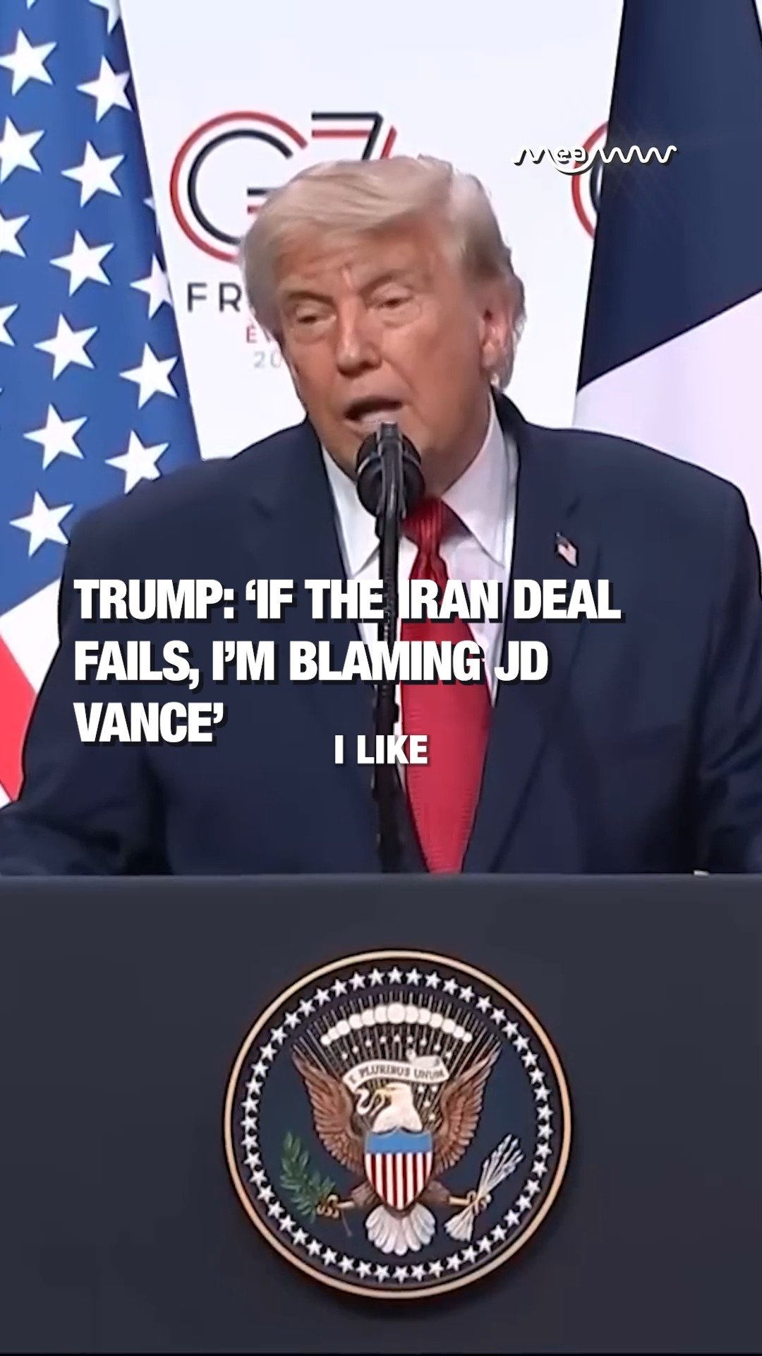Trump Openly Admits He'll Scapegoat JD Vance Over Iran Talks