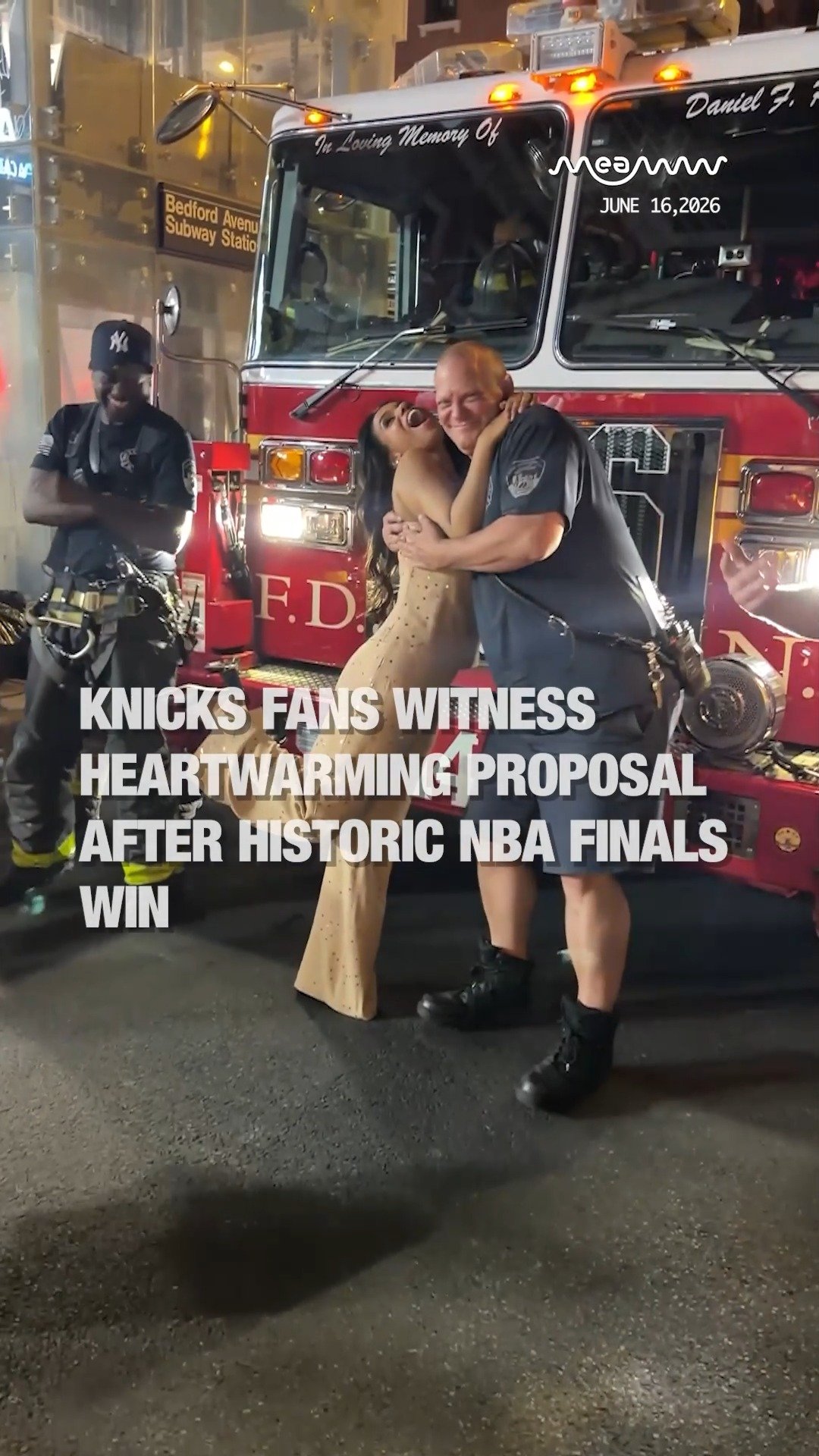 Newly Engaged Couple Joins Knicks Fans in Unforgettable NYC Celebration