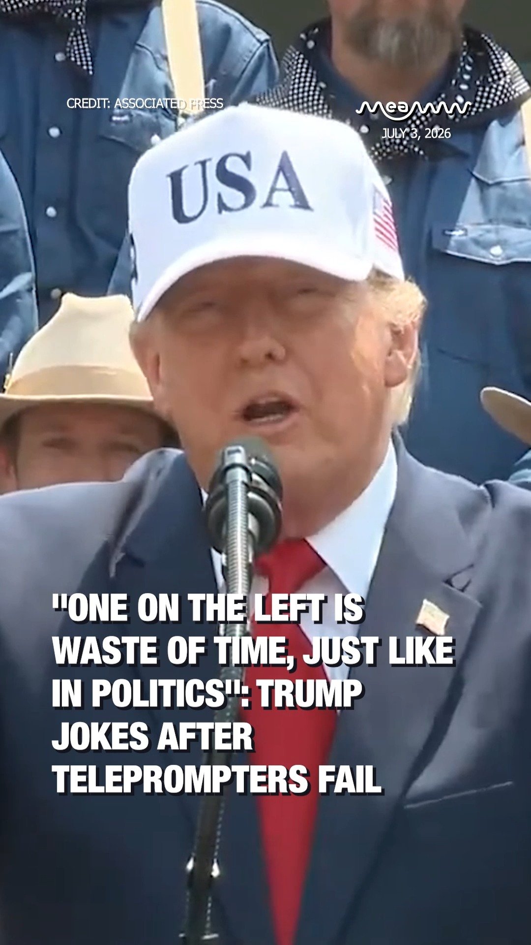 Trump Teleprompter Fails During Theodore Roosevelt Presidential Library Speech in North Dakota