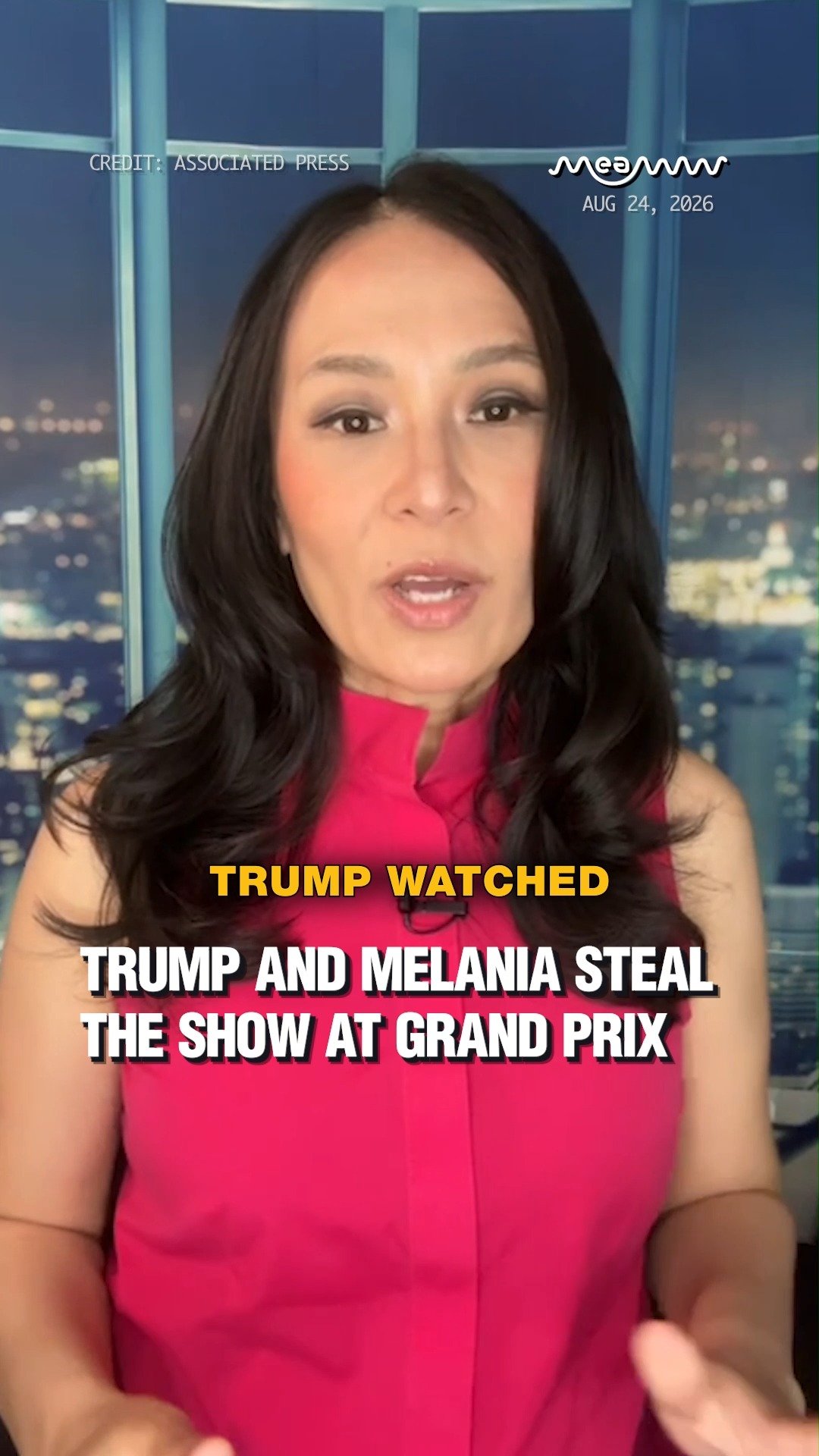 Trump and Melania Steal the Show At Grand Prix.
