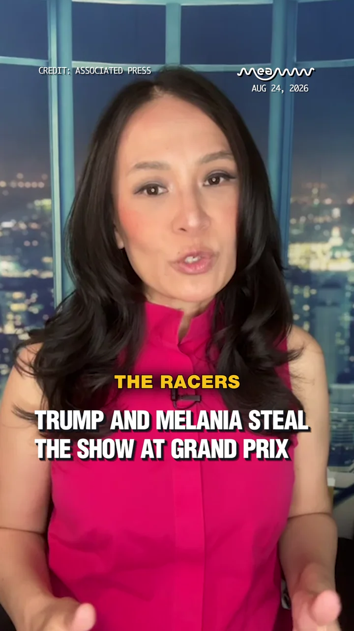 Trump and Melania Steal the Show At Grand Prix.