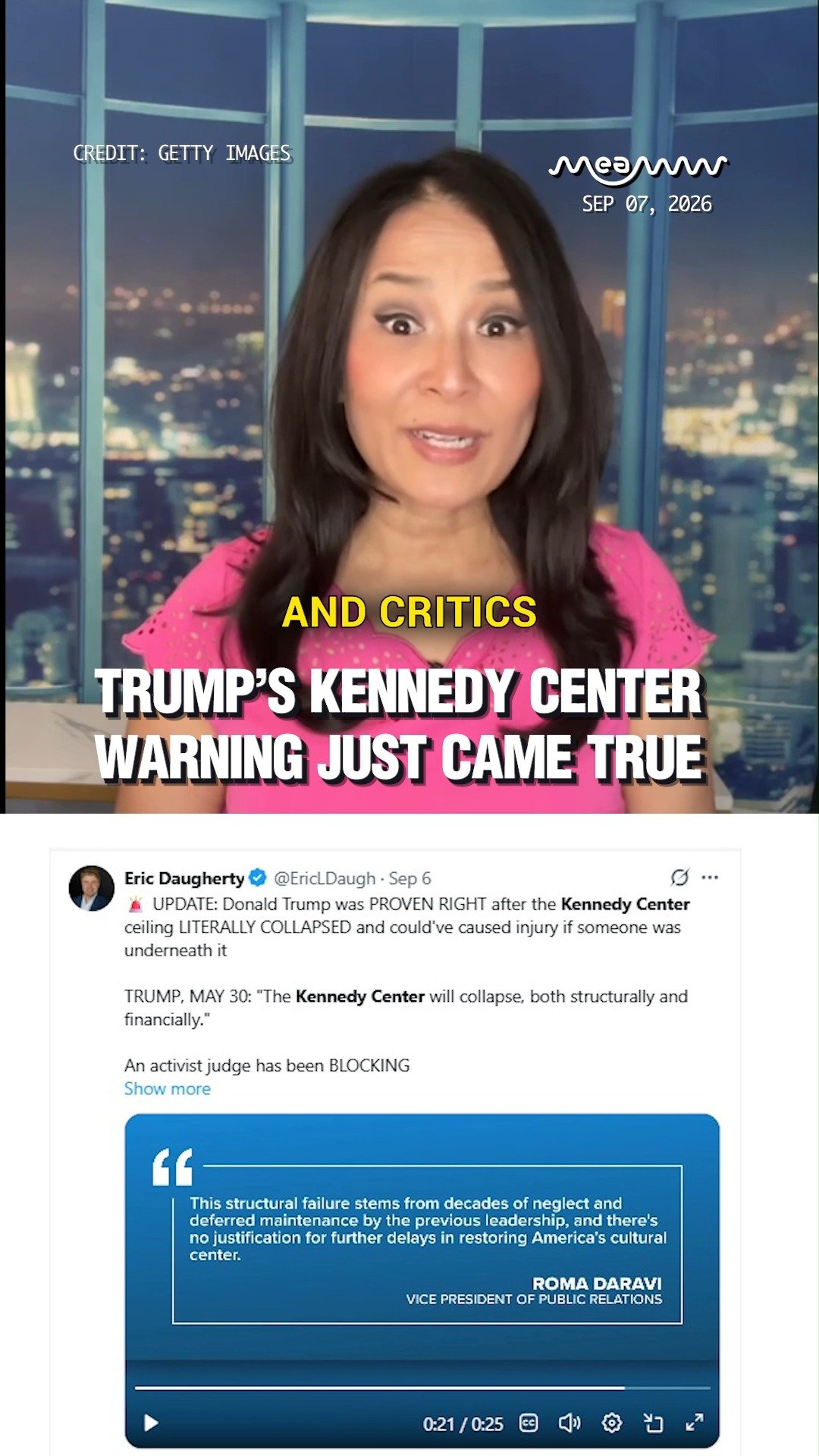 Trump’s Kennedy Center Warning Just Came True