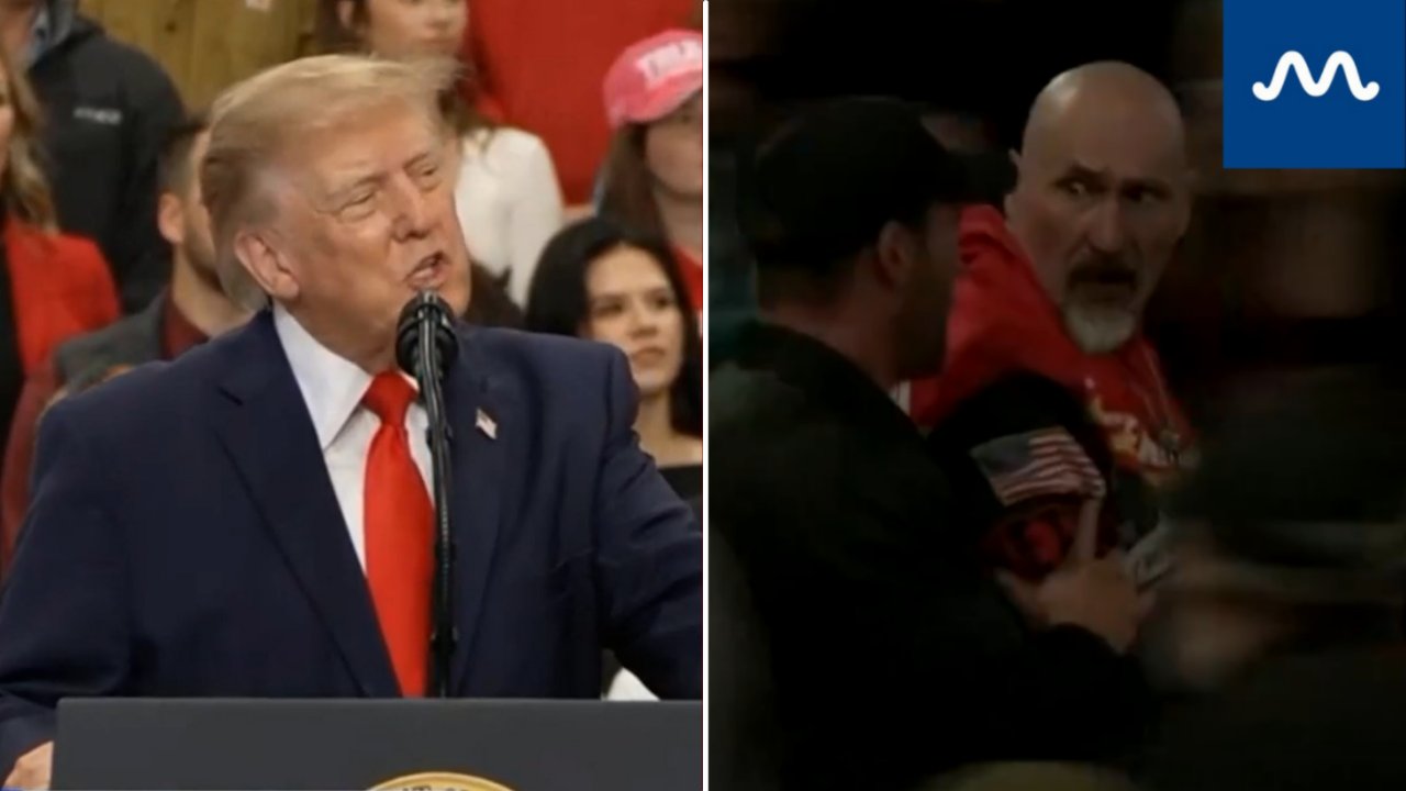 ‘Sounds Like a Spoiled Child’: Trump’s Quip After Heckler Is Removed