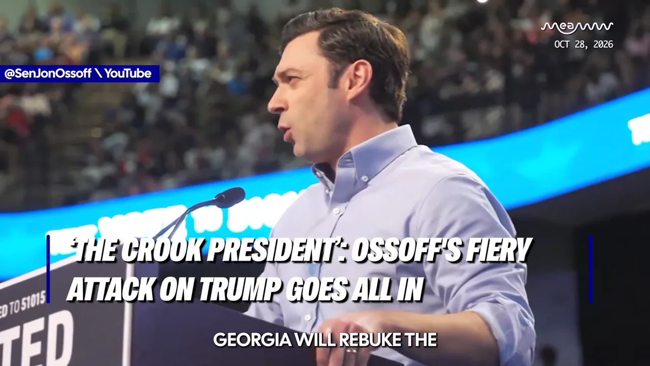 ‘The Crook President’: Ossoff's Fiery At*ack on Trump Goes All In
