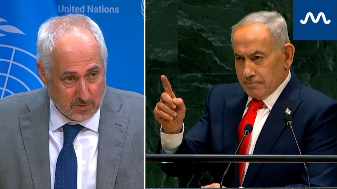 UN Spokesperson Asked If Netanyahu Went Too Far on Delegates Who Walked Out