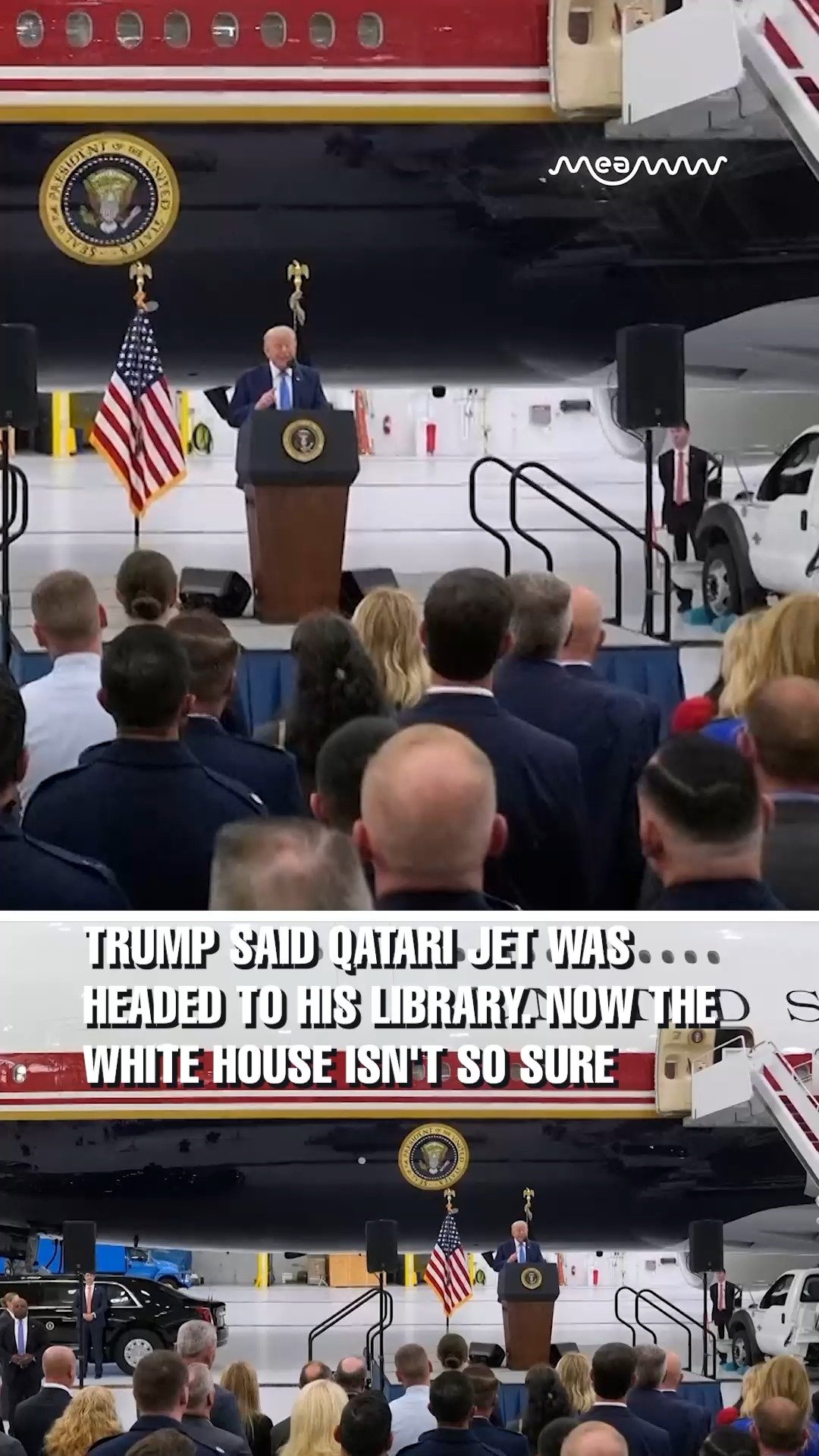 White House Backtracks on Displaying Qatari Jet at Trump Presidential Library