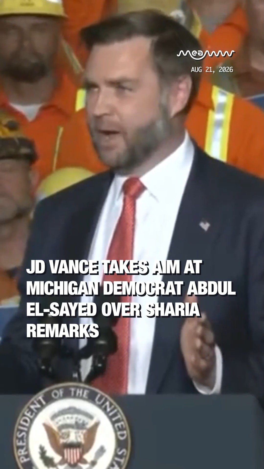 JD Vance Takes Aim at Michigan Democrat Abdul El-Sayed Over Sharia Remarks