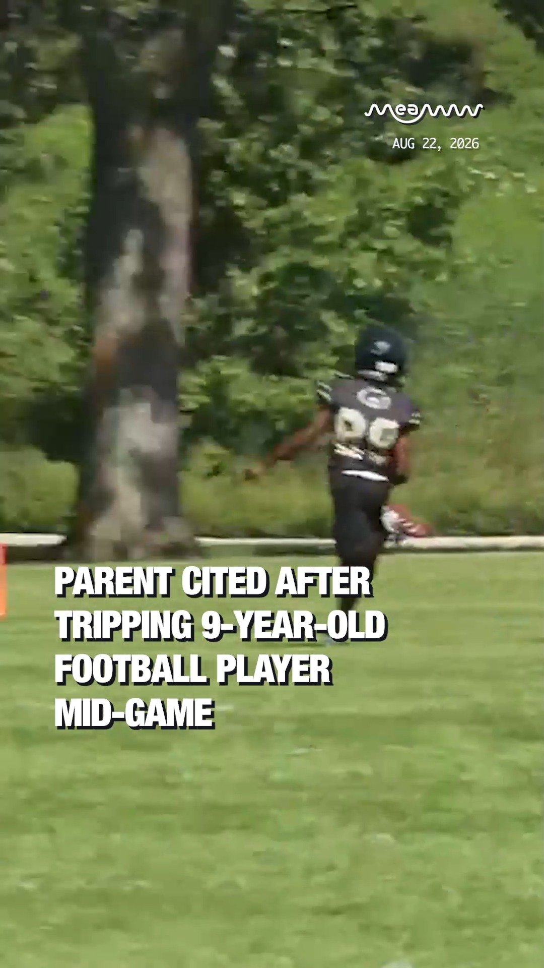 Parent Cited After Tripping 9-Year-Old Football Player Mid-Game