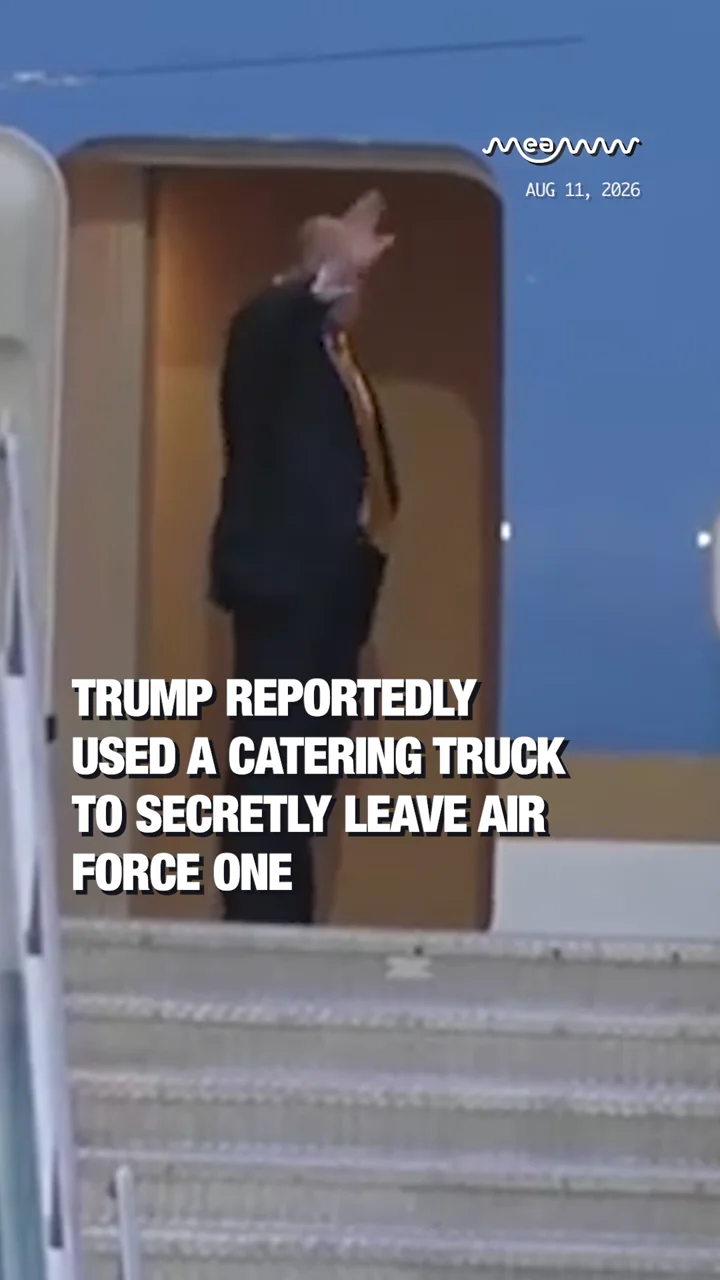 Trump Reportedly Used a Catering Truck to Secretly Leave Air Force One