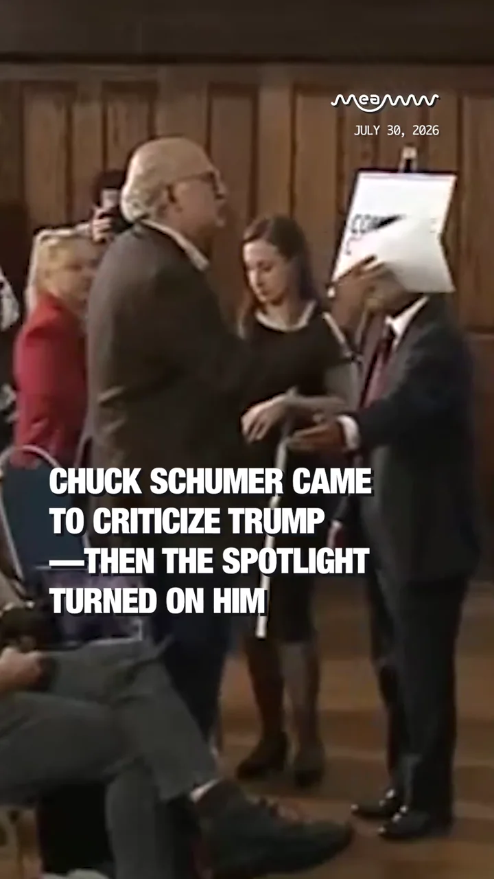 Chuck Schumer Came to Criticize Trump—Then the Spotlight Turned on Him