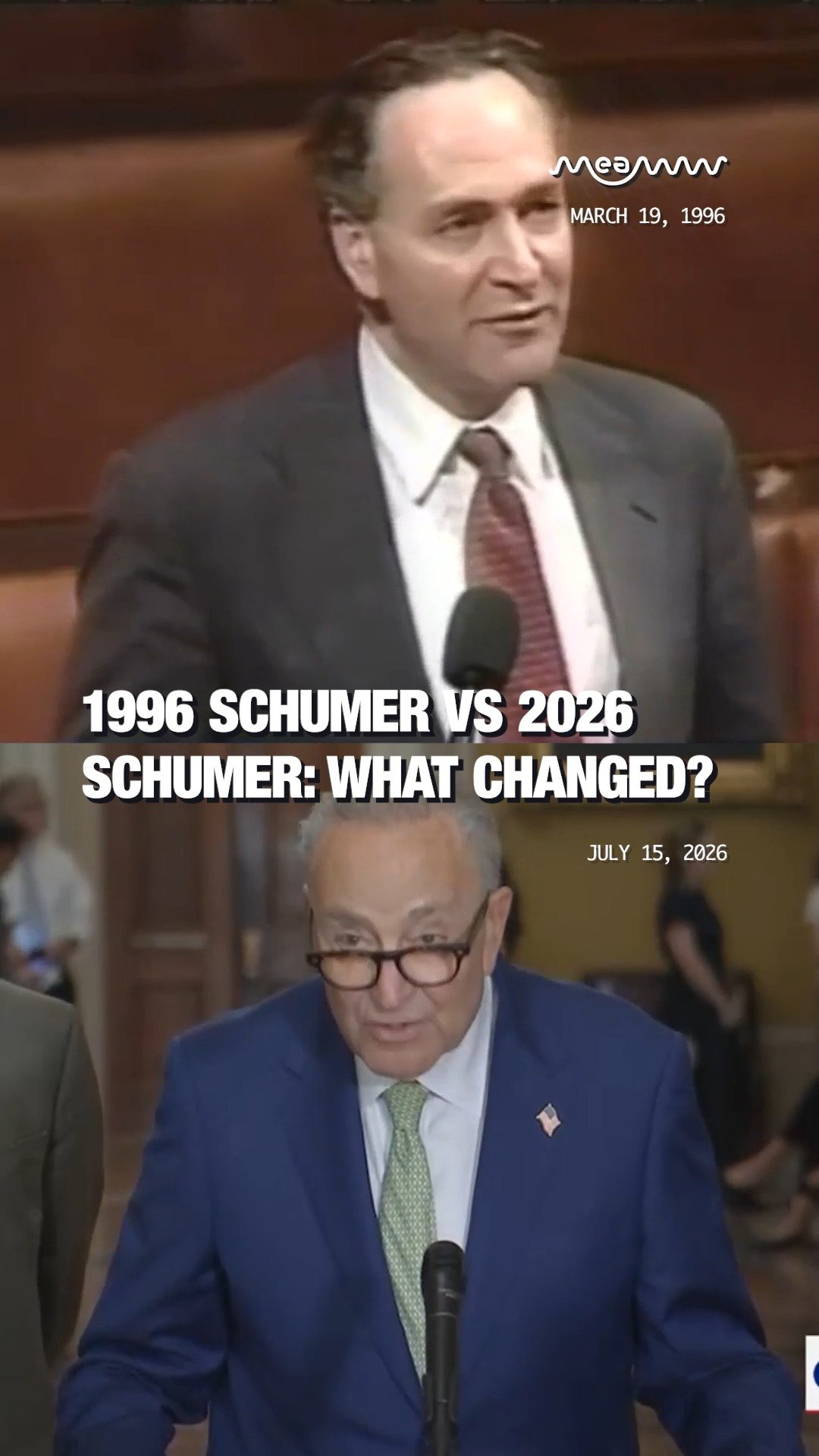 1996 Schumer vs 2026 Schumer: What Changed?