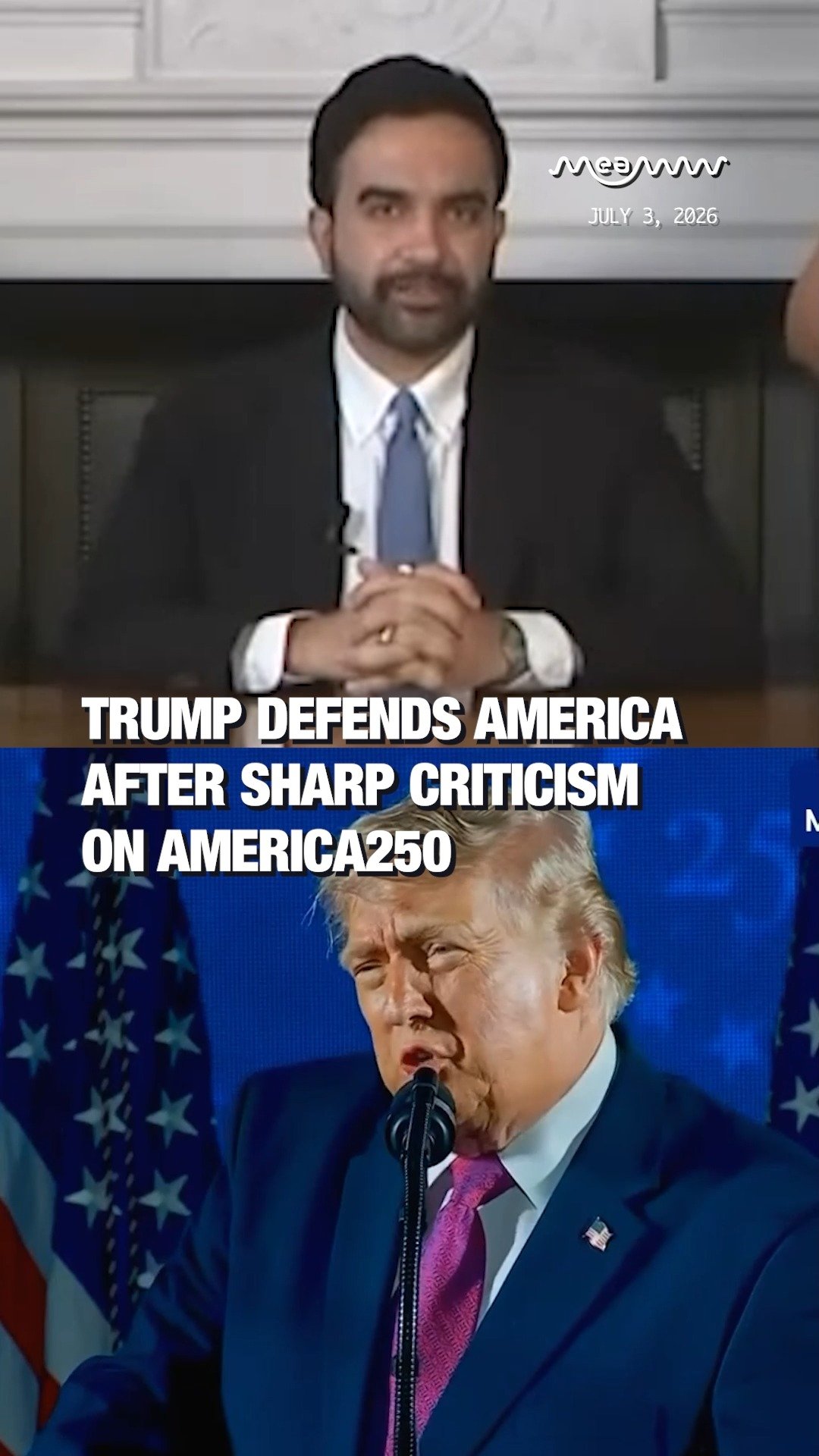 Trump Defends America After Sharp Criticism on America250