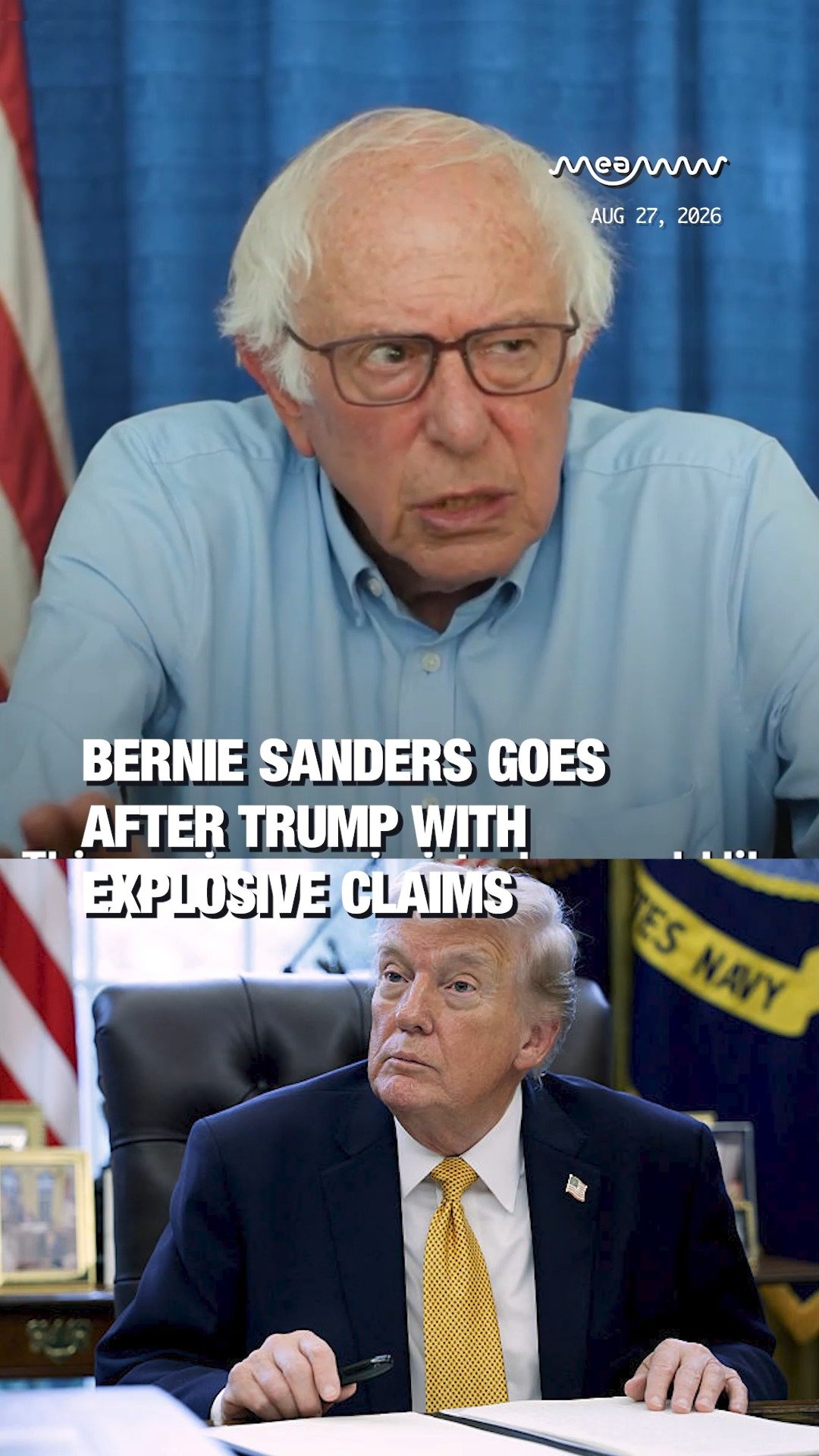 Bernie Sanders Goes After Trump With Explosive Claims