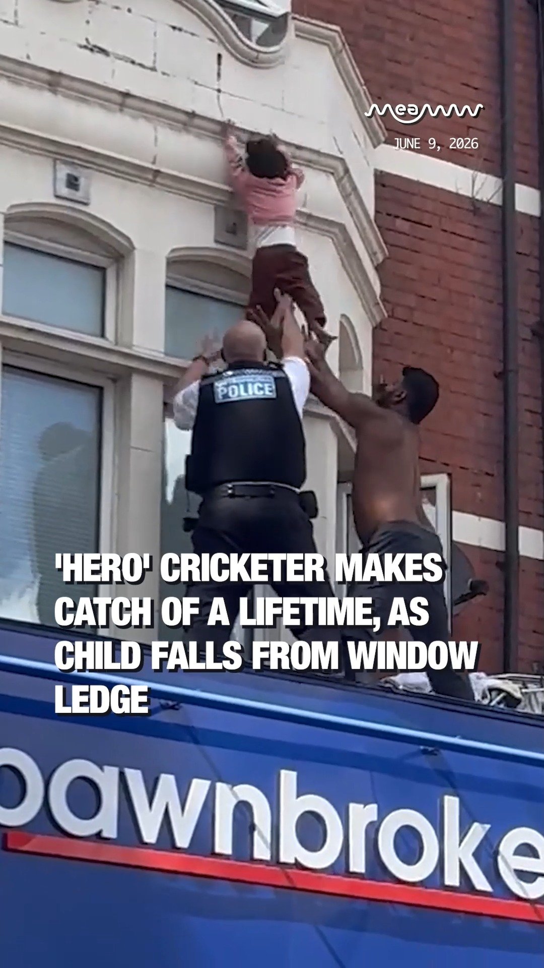 'Hero' Cricketer Makes Catch of a Lifetime, as Child Falls From Window Ledge