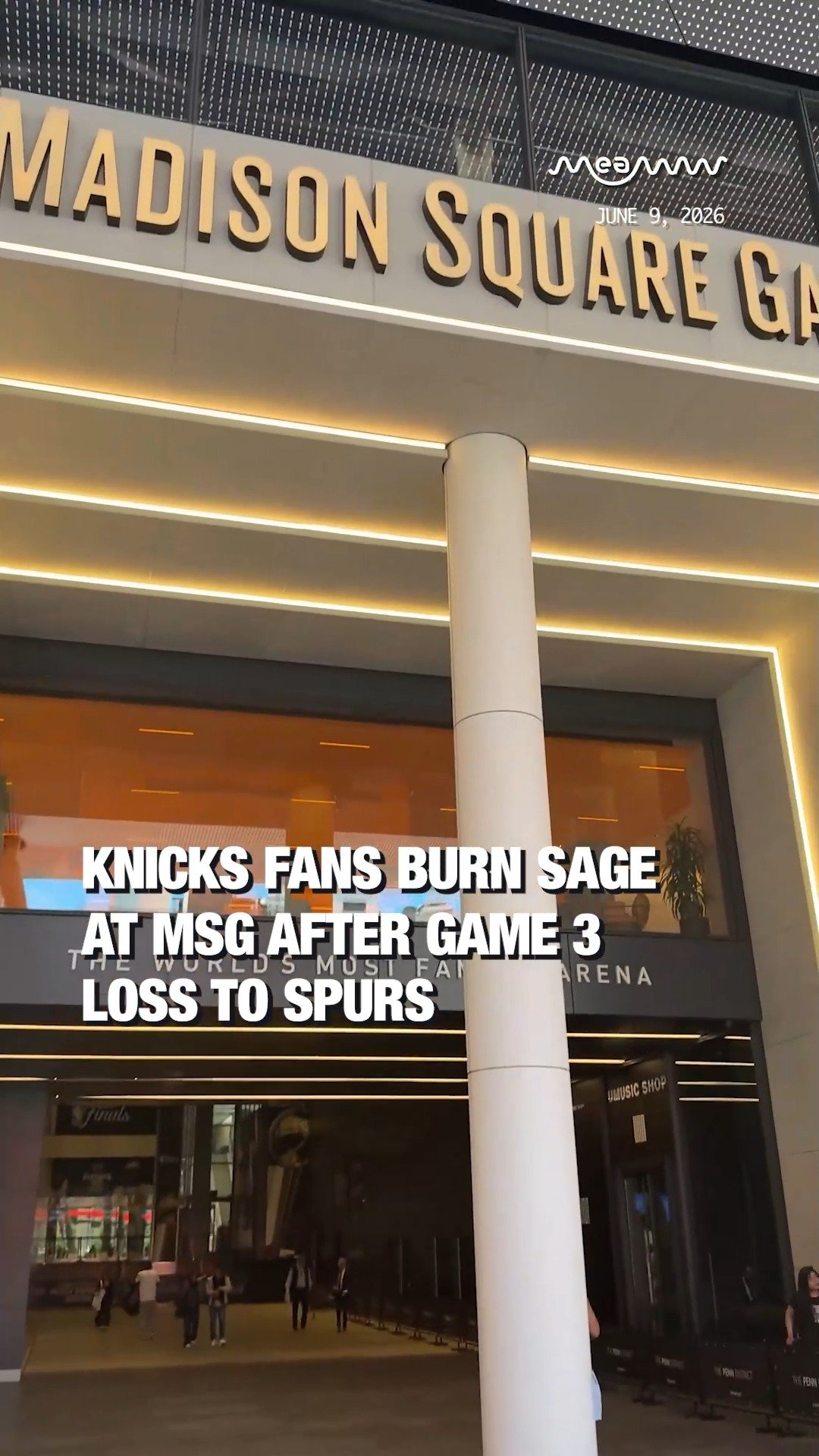 Knicks Fans Burn Sage at MSG After Game 3 Loss to Spurs