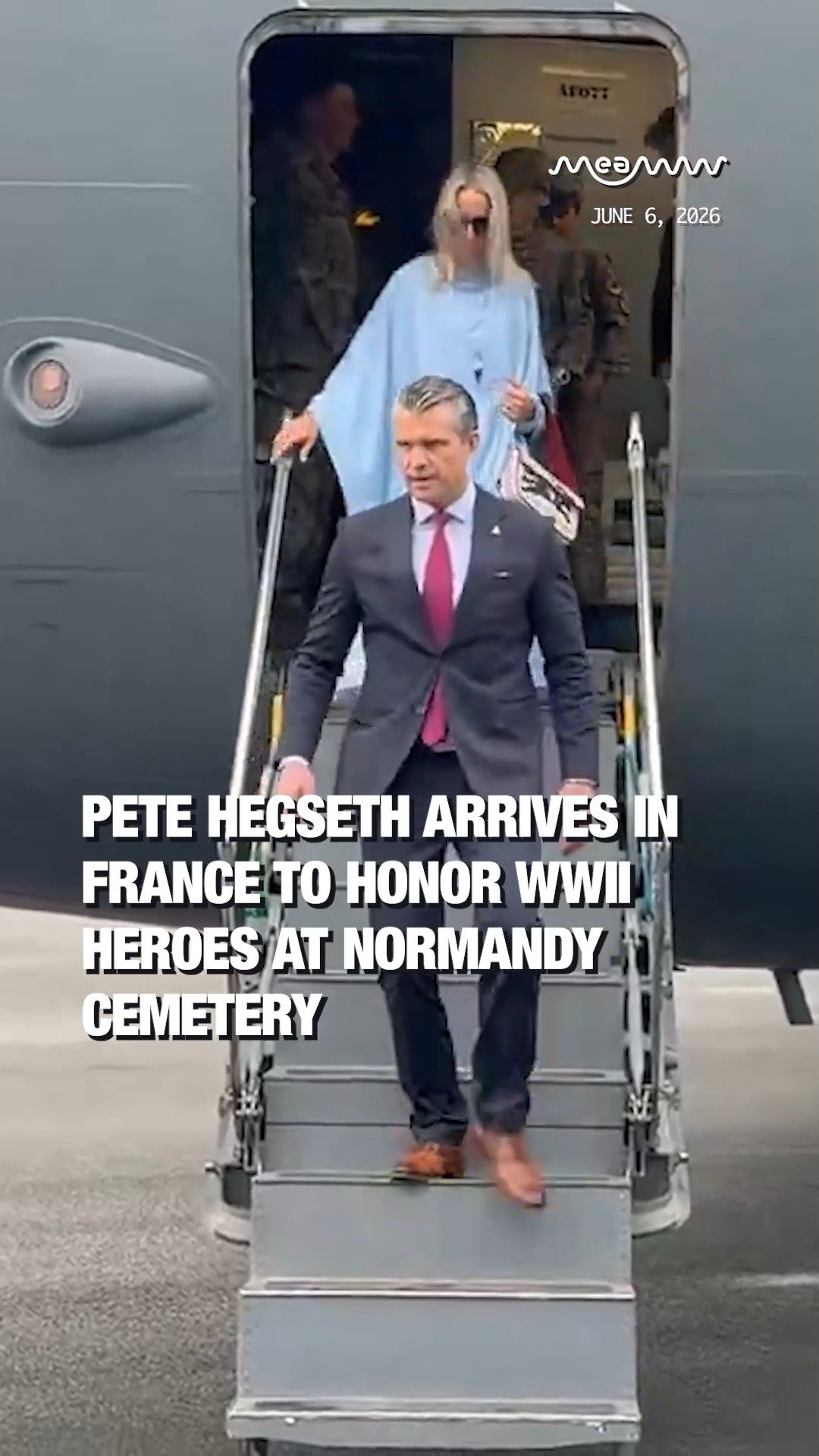 Pete Hegseth Arrives in France to Honor WWII Heroes at Normandy Cemetery