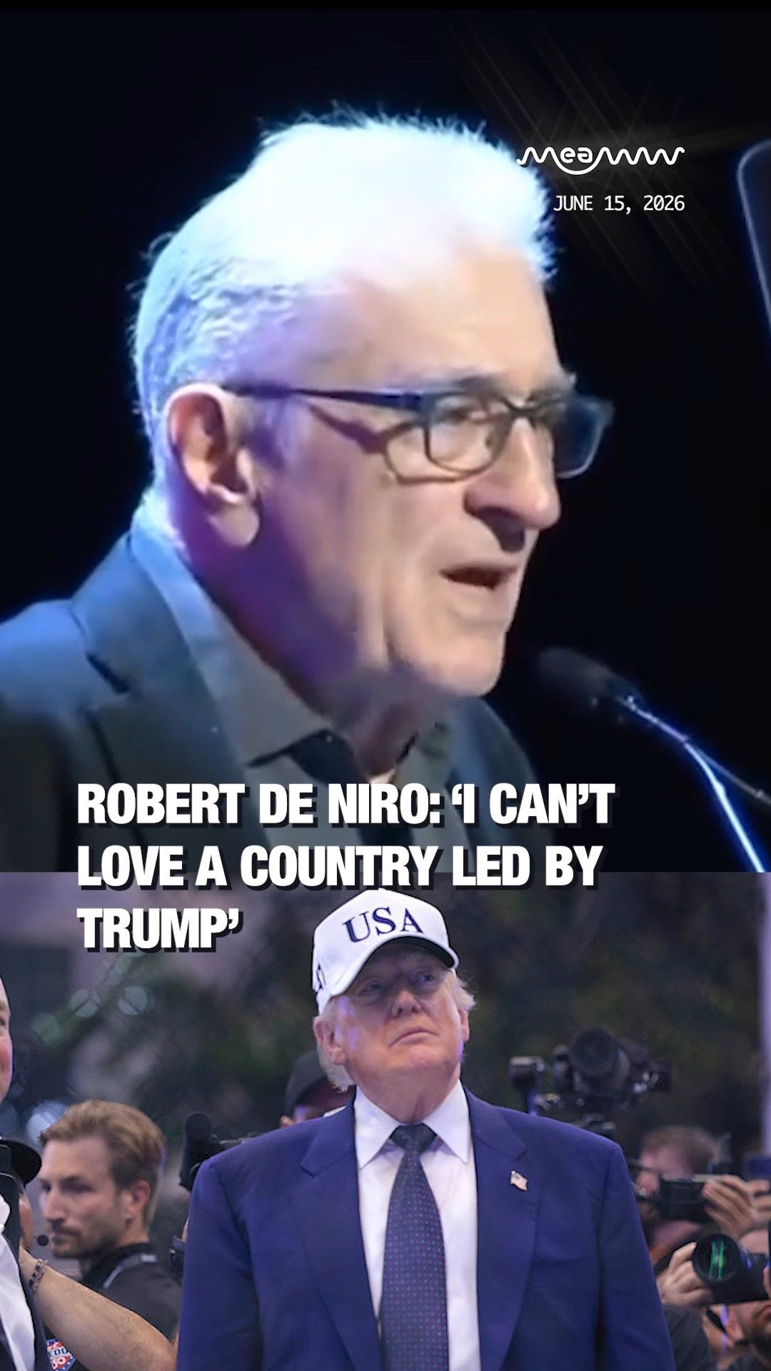 Robert De Niro: ‘I Can’t Love a Country Led by Trump’