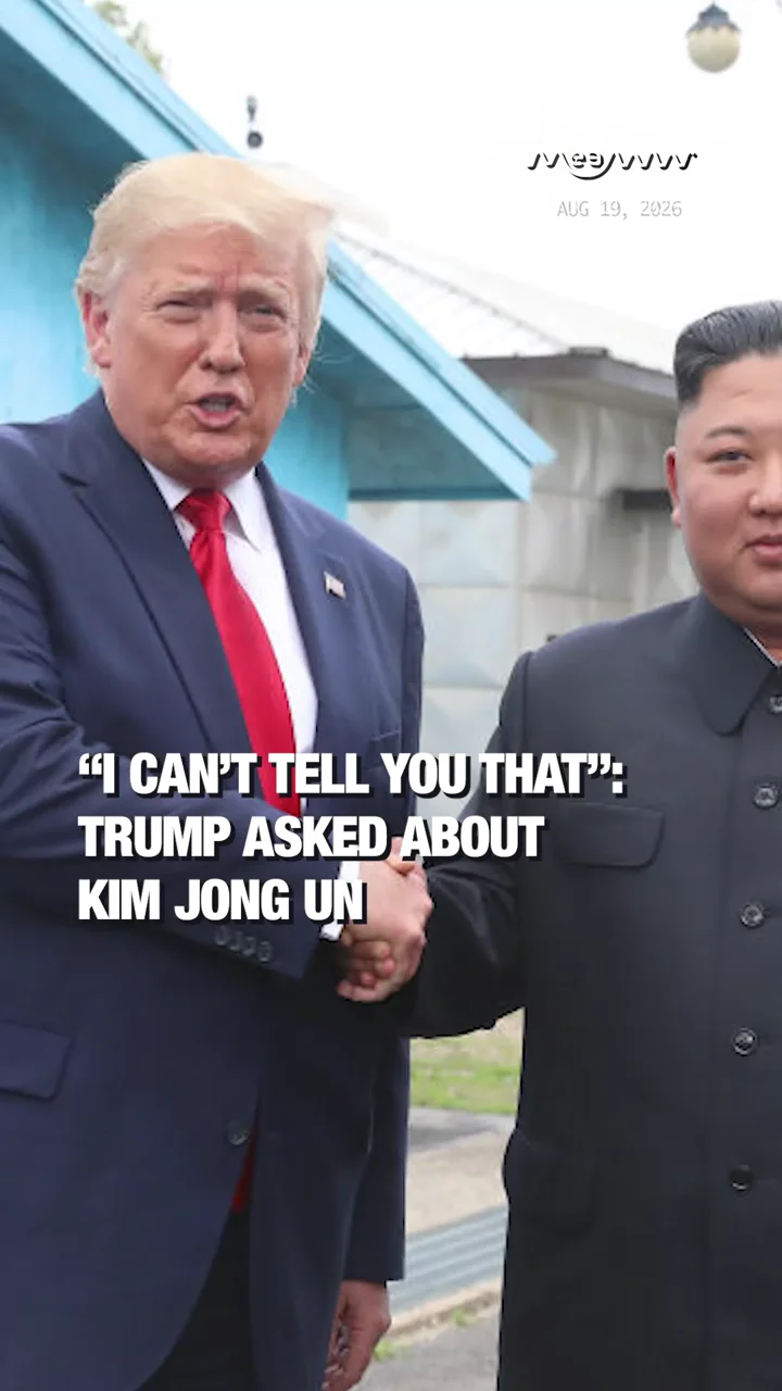 “I Can’t Tell You That”: Trump Asked About Kim Jong Un