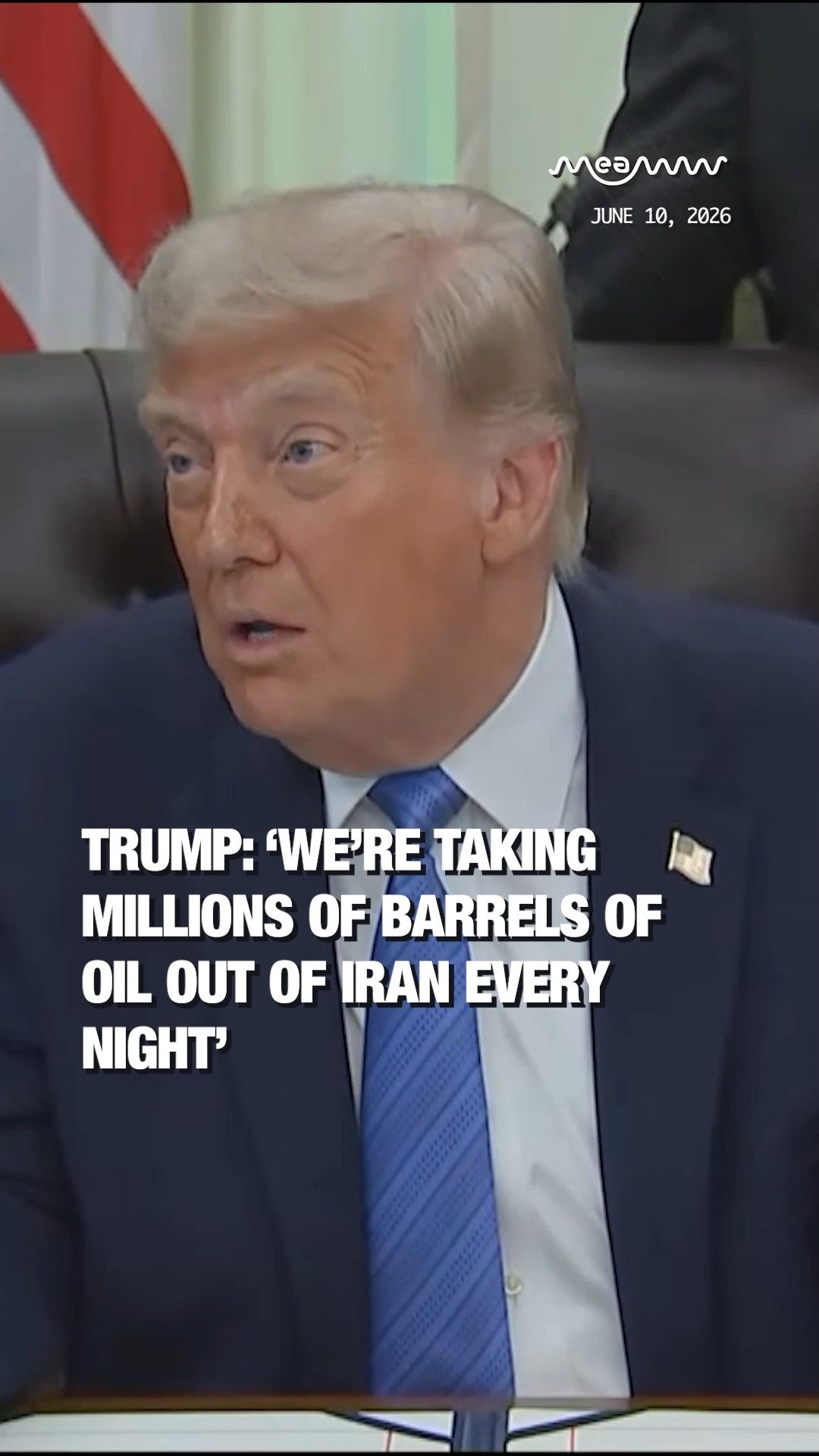 Trump: ‘We’re Taking Millions of Barrels of Oil Out of Iran Every Night’