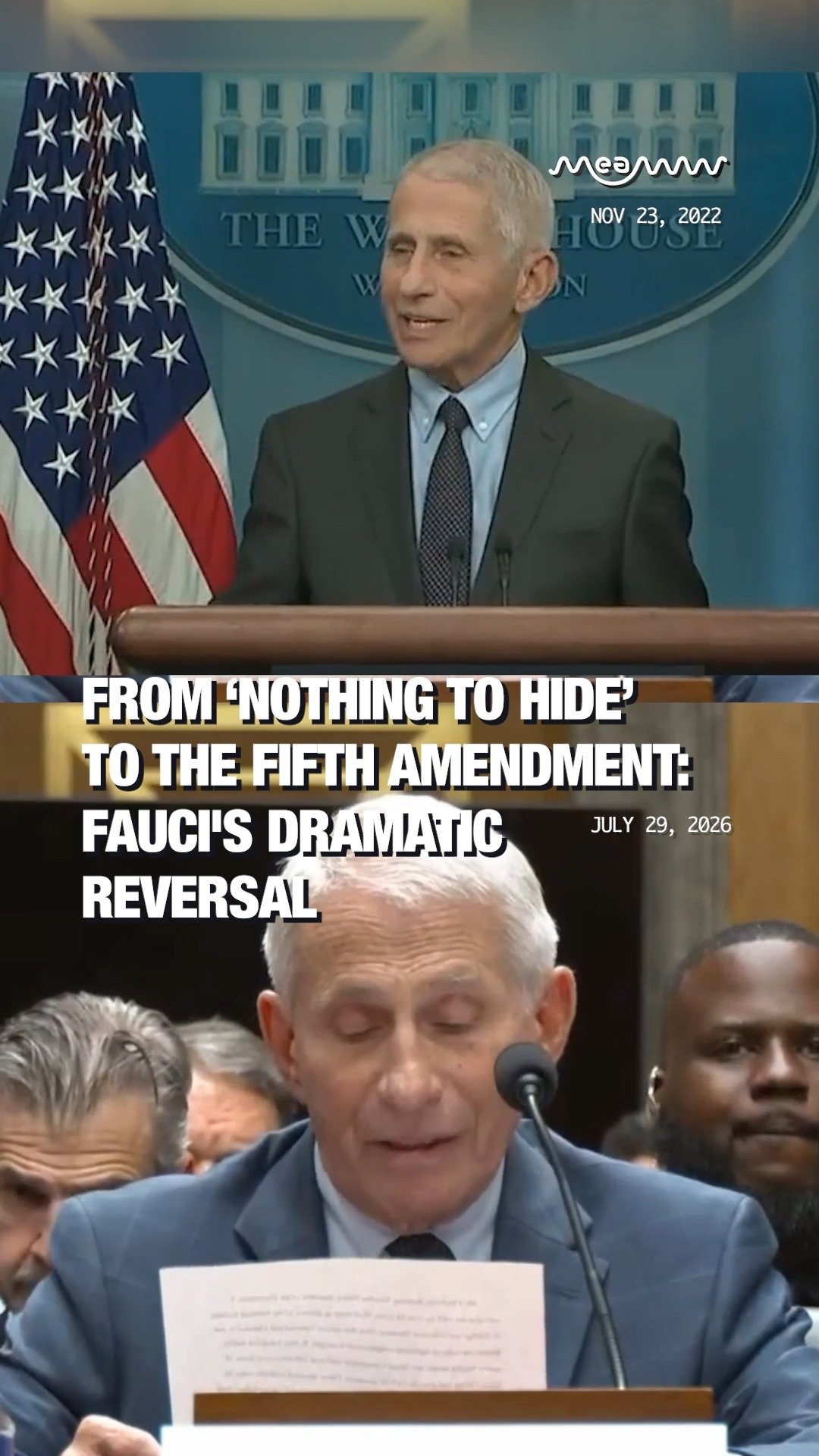 From ‘Nothing to Hide’ to the Fifth Amendment: Fauci's Dramatic Reversal