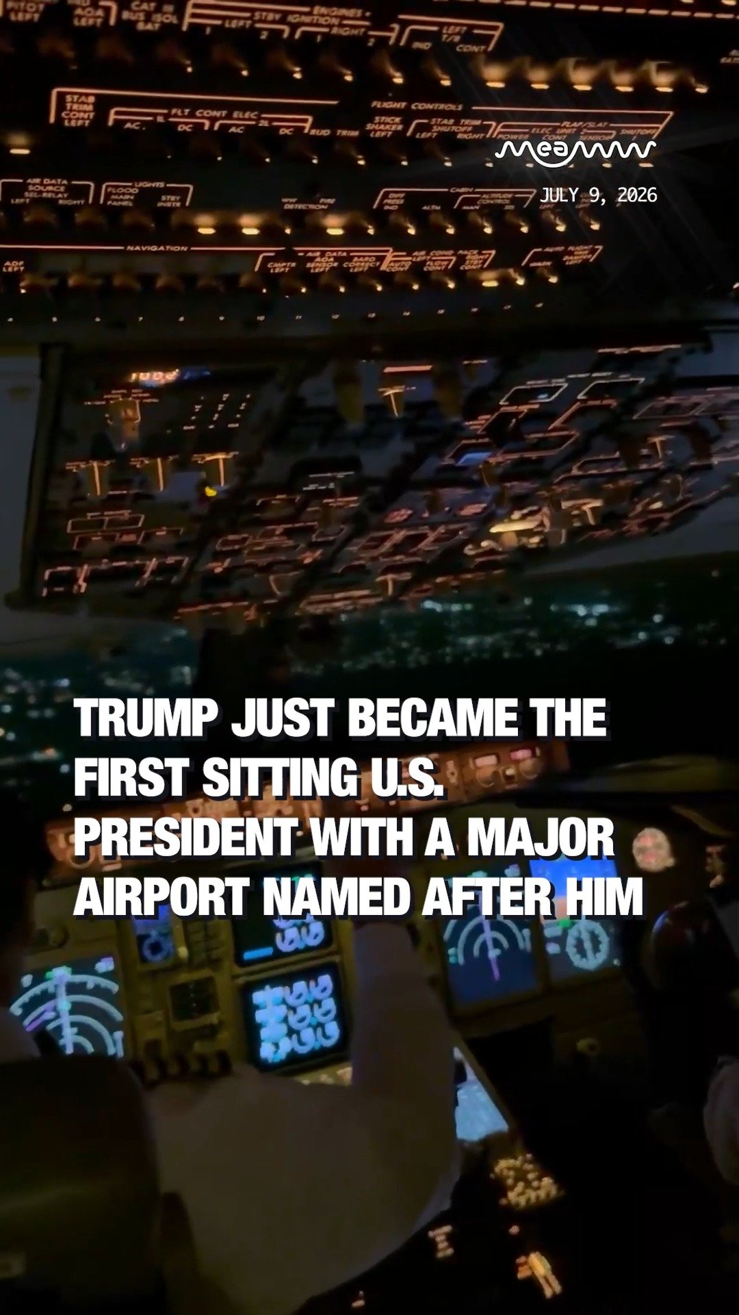 Trump Just Became the First Sitting U.S. President With a Major Airport Named After Him