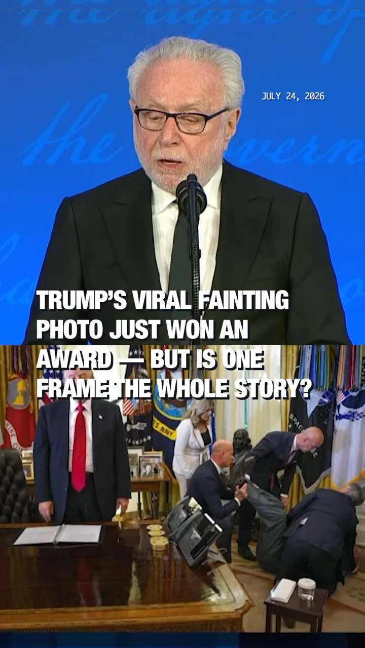 Trump’s Viral Fainting Photo Just Won an Award — But Is One Frame the Whole Story?