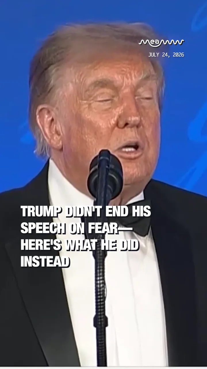 Trump Didn't End His Speech On Fear—Here's What He Did Instead