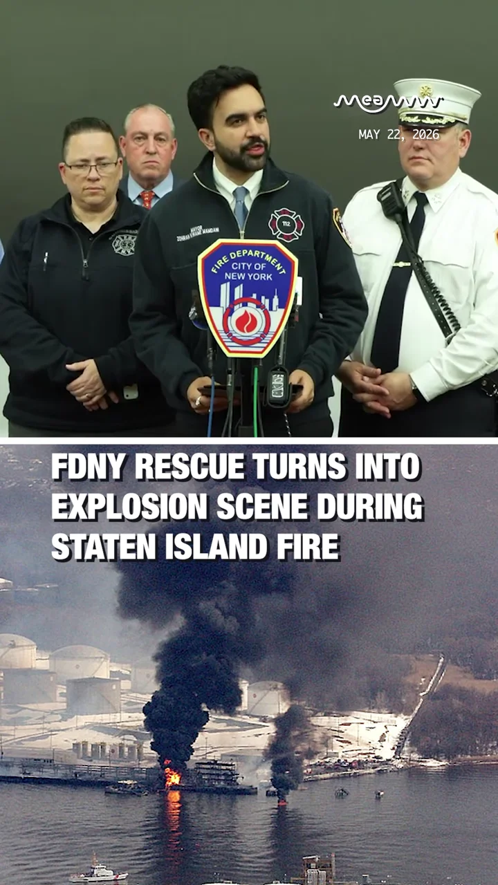 FDNY Rescue Turns Into Explosion Scene During Staten Island Fire