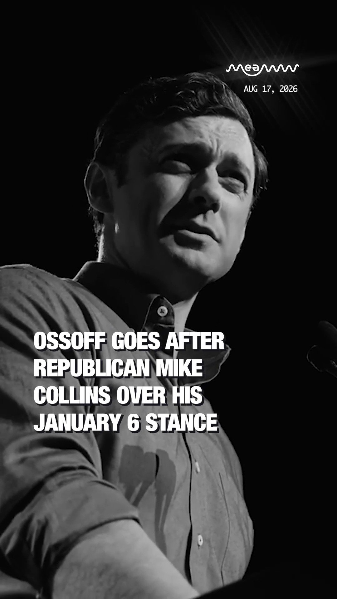 Ossoff Goes After Republican Mike Collins Over His January 6 Stance