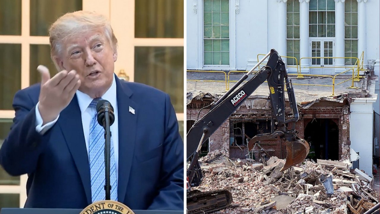 ‘I Know What I’m Doing’: Trump Shrugs Off Questions Over White House Renovations