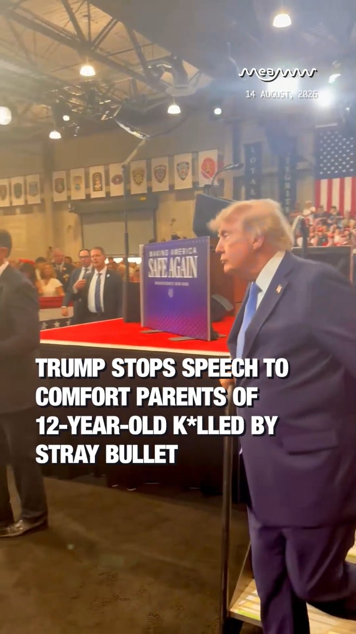 Trump Leaves Stage to Embrace Parents of 12-Year-Old K*lled by Stray Bullet