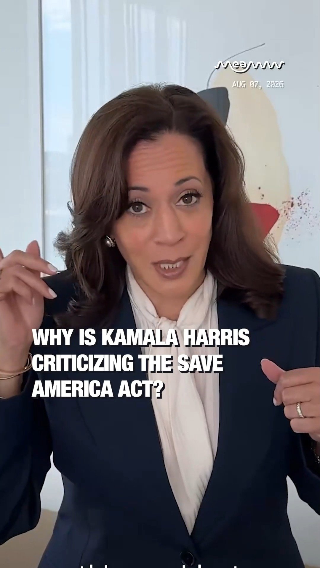 Why Is Kamala Harris Pushing Back on the Save America Act?